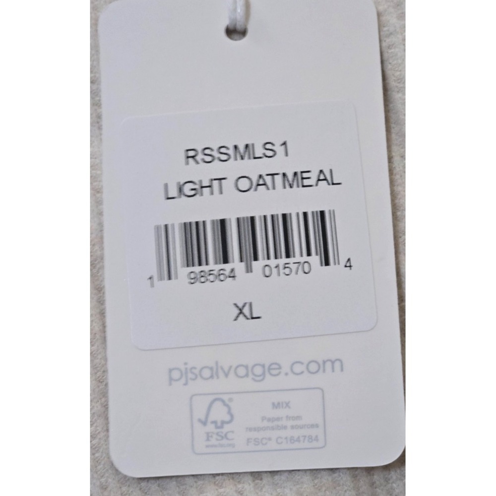 PJ Salvage Sunshine On My Mind Pajama Set Womens XL Light Oatmeal NWT - Picture 13 of 16
